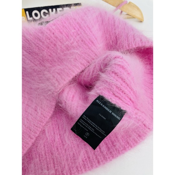 ALEXANDER WANG Knitted angora blend crop top Size Medium - Picture 10 of 10